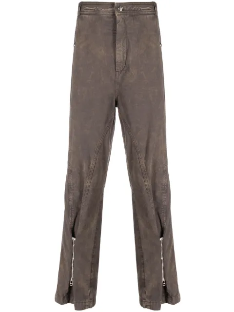 BLUEMARBLE zip-detail straight-leg jeans Neutrals PA49TW17B23BEI