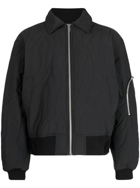 Holzweiler quilted bomber jacket Black 17154