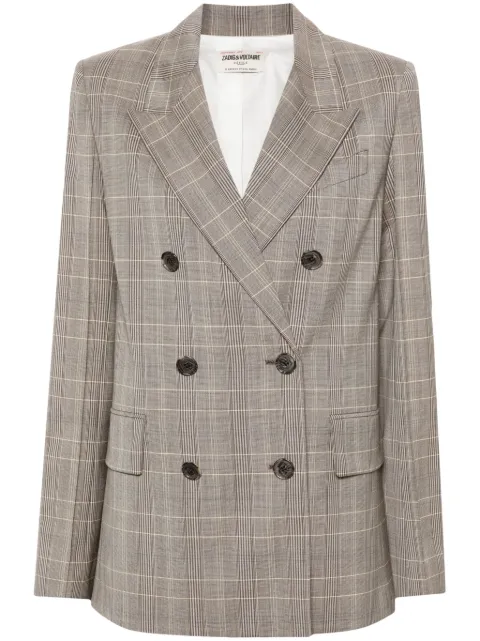 Zadig&Voltaire Vaena double-breasted blazer Grey WWBL00845
