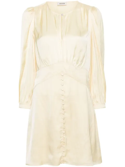 Zadig&Voltaire Rhodri satin minidress Yellow WWDR01314