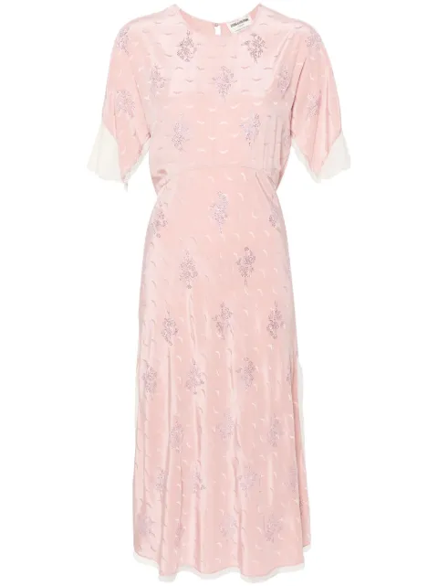 Zadig&Voltaire Rey silk midi dress Pink WWDR01326