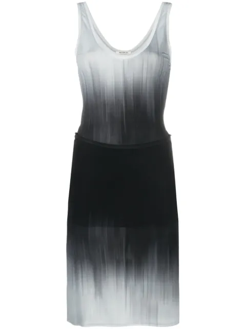 Peter Do faded-effect detachable-panel dress Grey 343SPVI029
