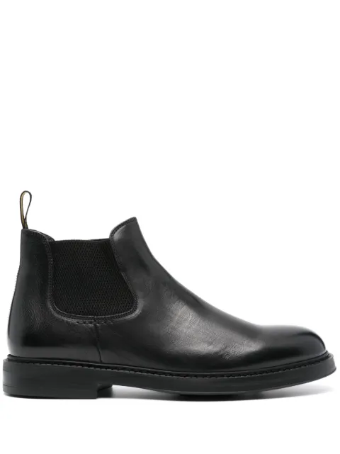 Doucal's round-toe leather boots Black DU1384BRUXUF188NN00