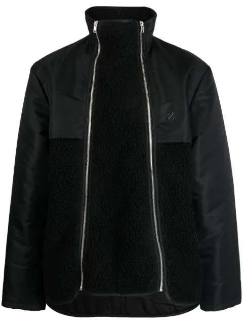 GmbH Jahan logo-plaque funnel-neck jacket Black JAHANAW23