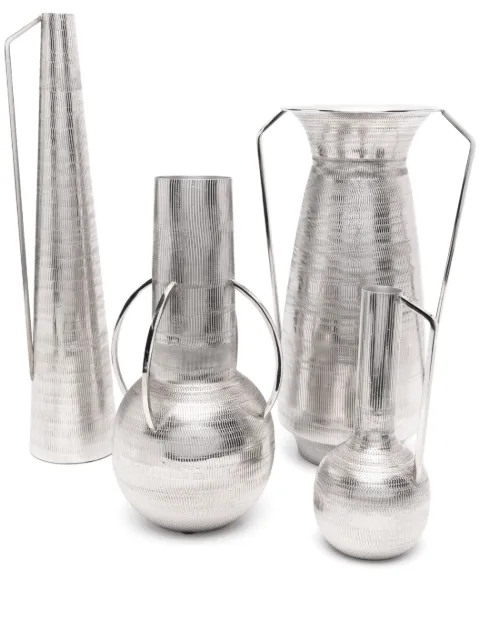 POLSPOTTEN x Browns Roman metal vases (set of four) Silver 900300248