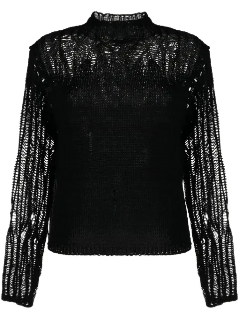 Chloé mock-neck gradient-effect jumper Black CHC23WMP21640