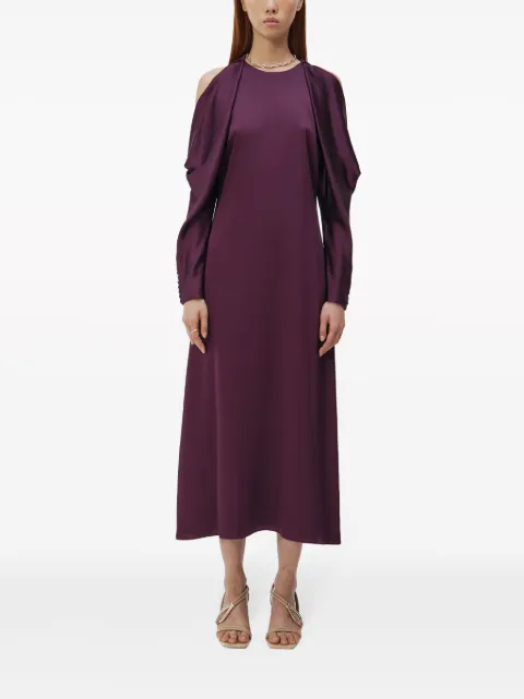 SIMKHAI Lovisa cold-shoulder midi dress Purple 5231135QPLUM