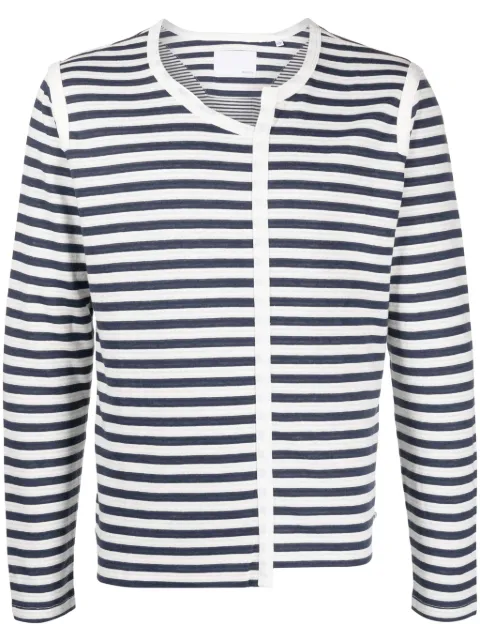 Private Stock asymmetric striped T-shirt Blue PS02ACK14