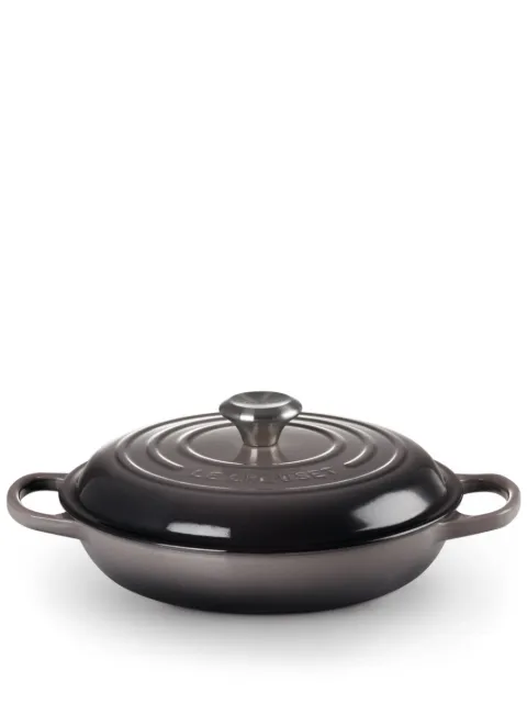 Le Creuset shallow cast iron casserole dish Grey 21180264442430