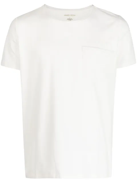 Private Stock Cyrus patch-pocket T-shirt White PS02ACK05D