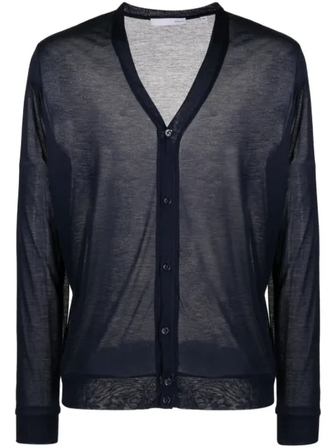 Private Stock The Nero semi-sheer cardigan Blue PS02ACK25A