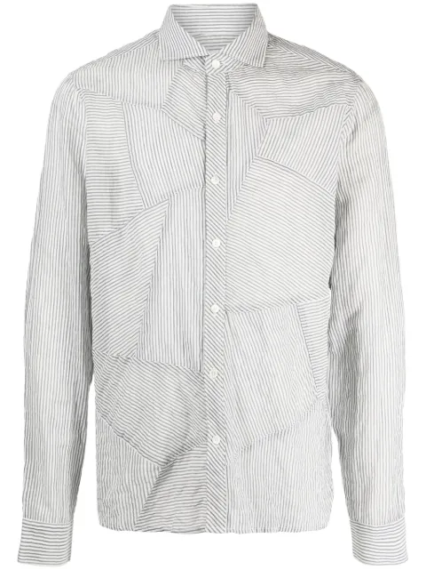 Private Stock Spartacus panelled shirt Blue PS02ACW01A