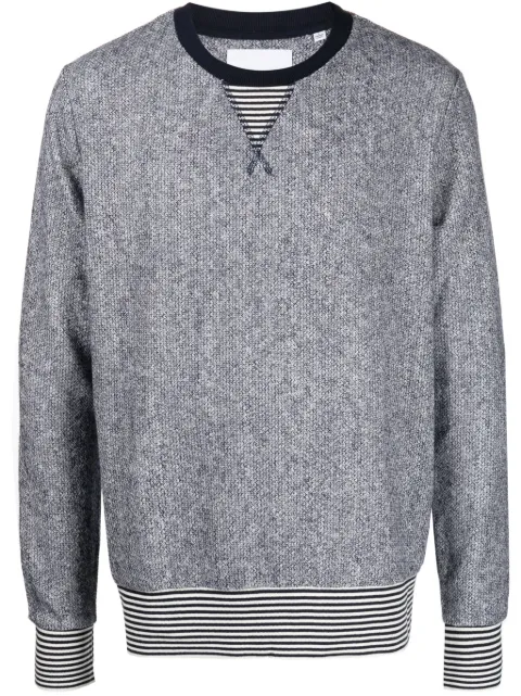 Private Stock The Trajan stripe-detail jumper Blue PS02ACK26A
