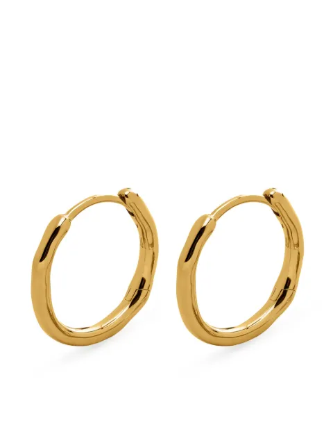 Monica Vinader Siren small hoop earrings Gold GPEASMSMNON
