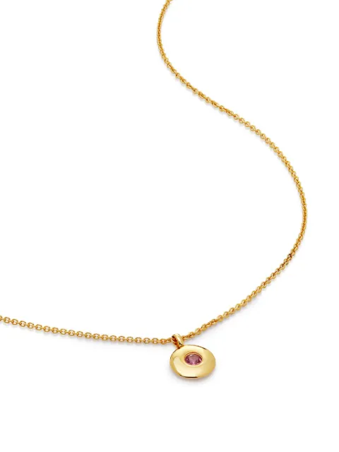Monica Vinader October Birthstone necklace Gold GPNKBSNLPTR