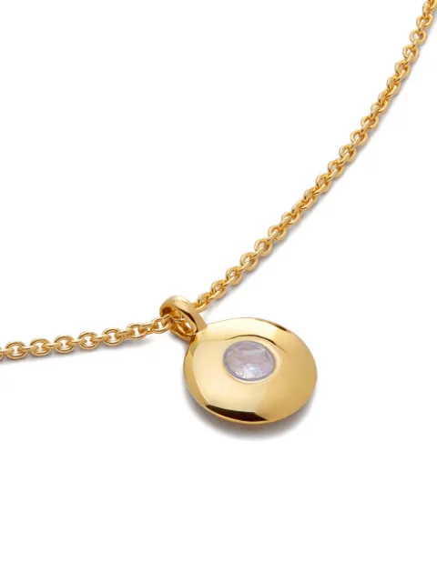 Monica Vinader round-pendant necklaces Gold GPNKBSNLMOO
