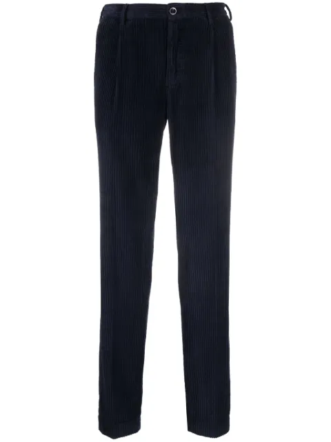 Incotex straight-leg corduroy trousers Blue ZX541W2063A