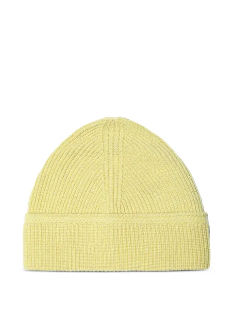 Paura Jamal ribbed beanie hat Yellow 10DP01130000