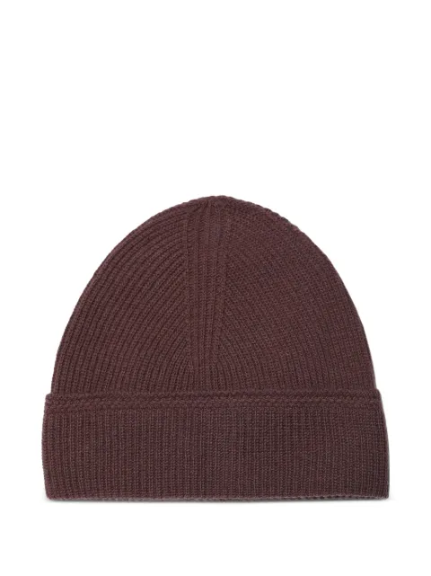 Paura ribbed beanie Brown 10DP01130000