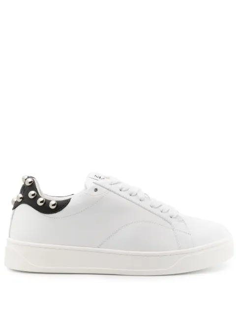 Lanvin DDBO studded leather sneakers White FWSKDK0ASTUDH23