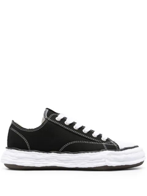 Maison MIHARA YASUHIRO distressed low-top sneakers Black A11FW702