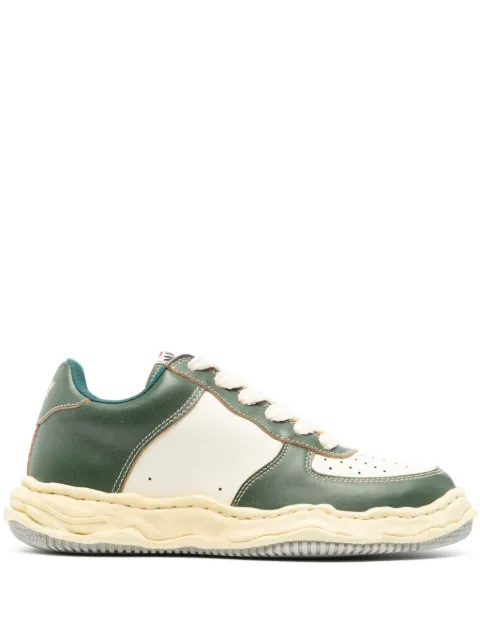 Maison MIHARA YASUHIRO Wayne panelled leather sneakers Neutrals A11FW713