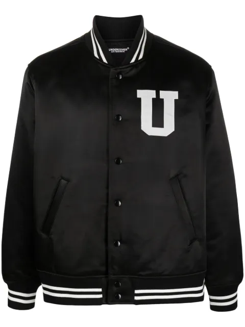 Undercover graphic-print bomber jacket Black UC2C42103