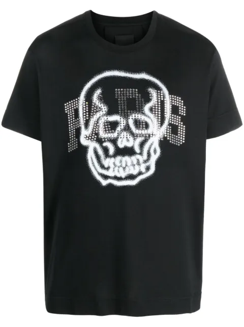 Givenchy skull-print cotton T-shirt Black BM716R3YED001