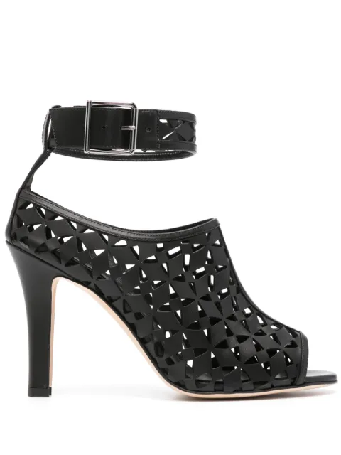 Manolo Blahnik Tingah 105mm laser-cut pumps Black 2231306