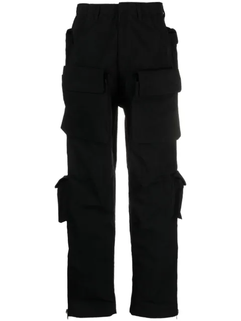 1989 STUDIO cargo straight-leg trosuers Black D0737WCOCOBLK
