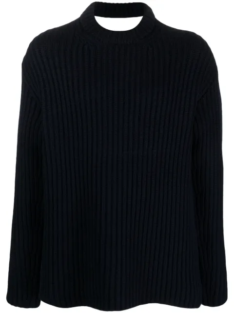 Botter cut-out detail merino jumper Blue MN7033K015