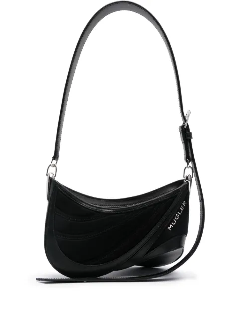 Mugler Spiral Curve 01 shoulder bag Black 23W10SA0007211