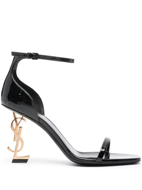 Saint Laurent Opyum patent leather sandals Black 5576791TV1A