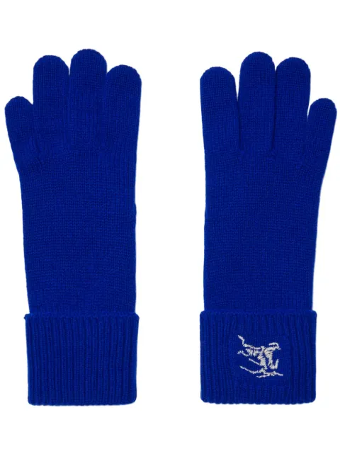 Burberry fine-knit full-finger gloves Blue 8078831