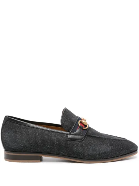 Gucci Horsebit denim loafers Black 759274FACTP