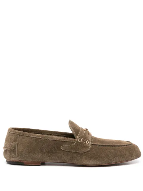 Gucci Interlocking G suede loafers Green 771339AACVH