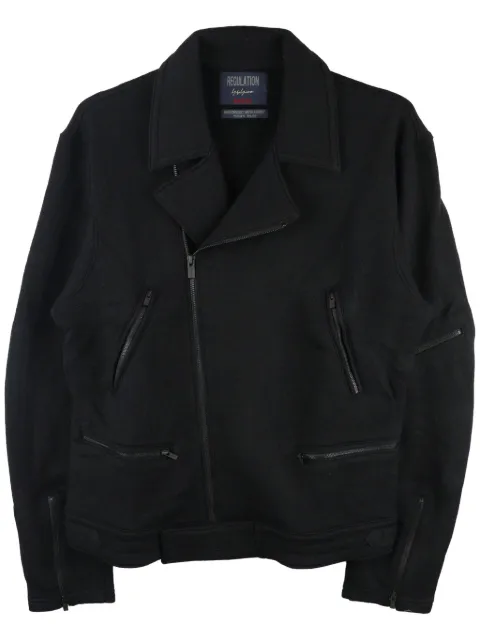 Yohji Yamamoto Re felted biker jacket Black HJT56176
