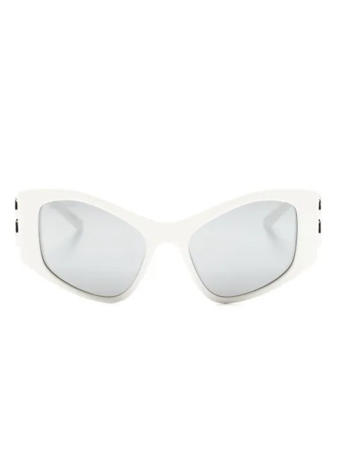 Balenciaga Eyewear Dynasty D-frame logo-plaque sunglasses White BB0287S006