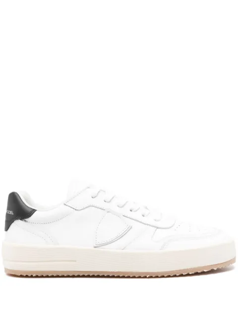 Philippe Model Paris Temple Veau leather sneakers White VNLDV002