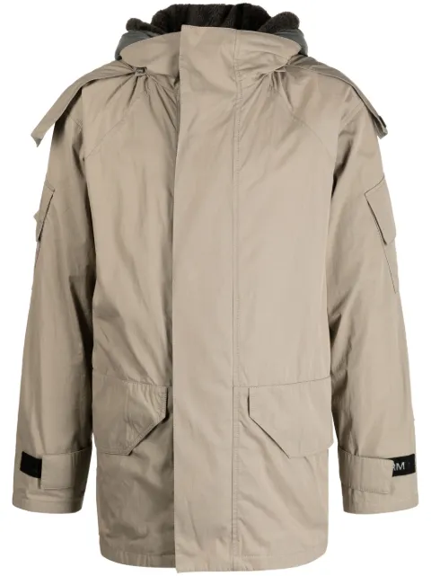 Yves Salomon reversible hooded parka Brown 20WHVH0227000