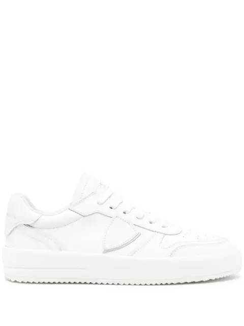 Philippe Model Paris Temple Veau leather sneakers White VNLDV001