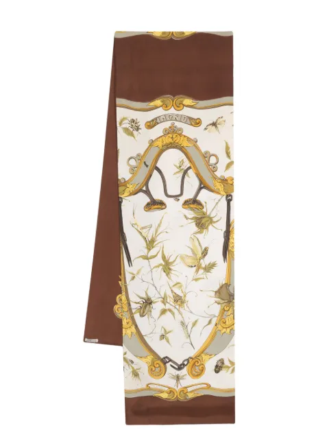 Hermès Pre-Owned 1980s Ingrid silk scarf Brown HER750MB