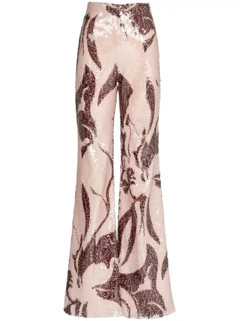 Silvia Tcherassi Avellino sequin-embellished trousers Brown ST240034