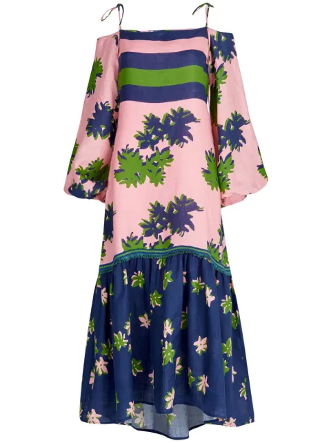 Silvia Tcherassi Oristano off-shoulder dress Pink ST240108