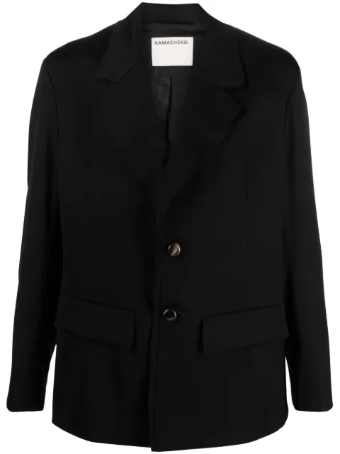 Namacheko Beche single-breasted blazer Black NW23301N2038