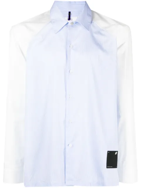 OAMC striped cotton shirt Blue 23A28OAU07COT00812