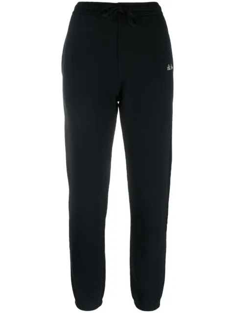 MC2 Saint Barth logo-embroidered cotton track pants Black ODAL0005