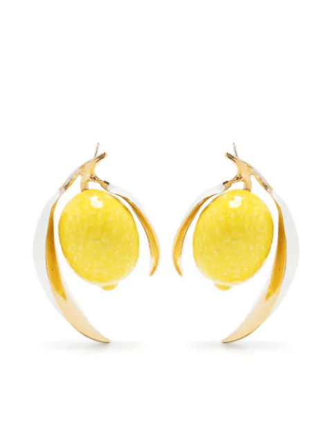 Andres Gallardo Lemon drop ceramic earrings Gold LEMONEARRINGS