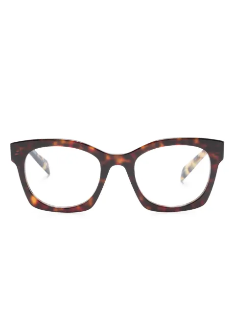 Prada Eyewear tortoiseshell D-frame glasses Brown PRA05V