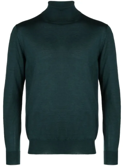 Cruciani roll-neck cashmere blend jumper Green UC3211110A21DV01